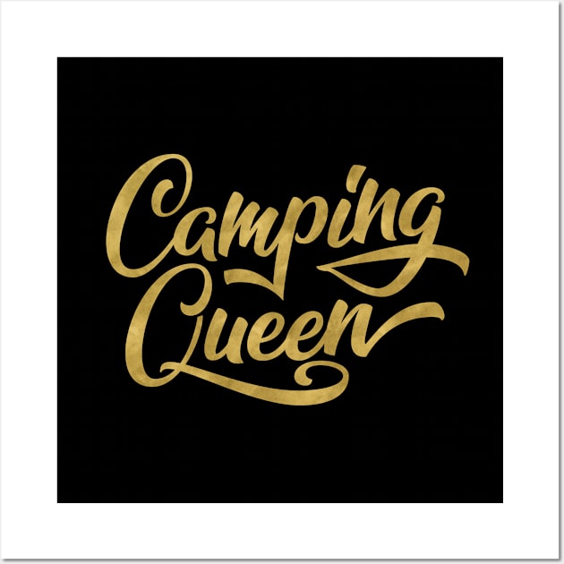 Camping Queen Wall Art by CalliLetters